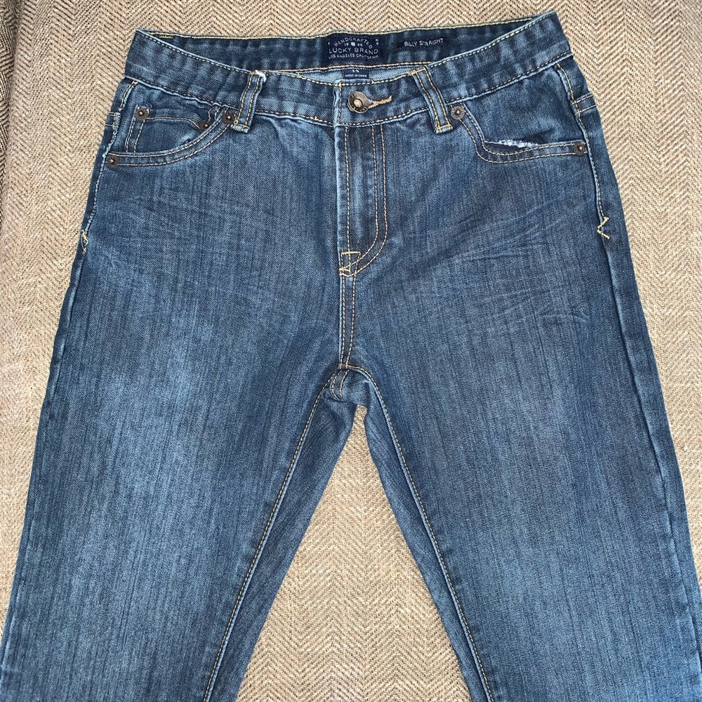 EUC Lucky Brand Billy Straight Jeans Size 14.